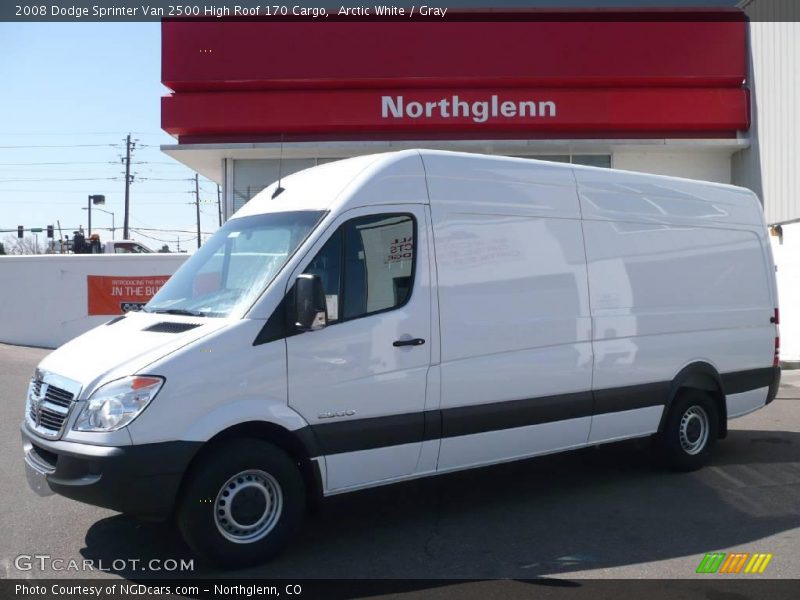 Arctic White / Gray 2008 Dodge Sprinter Van 2500 High Roof 170 Cargo