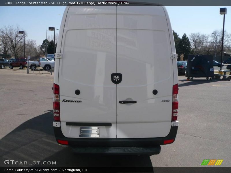 Arctic White / Gray 2008 Dodge Sprinter Van 2500 High Roof 170 Cargo