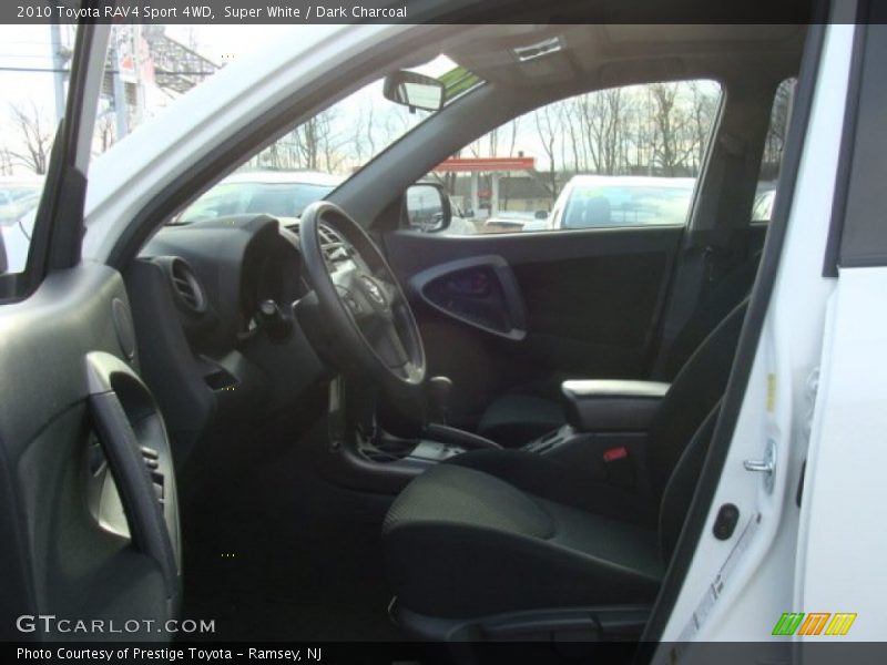 Super White / Dark Charcoal 2010 Toyota RAV4 Sport 4WD