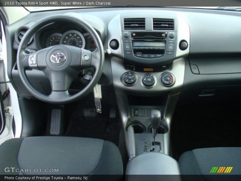Super White / Dark Charcoal 2010 Toyota RAV4 Sport 4WD