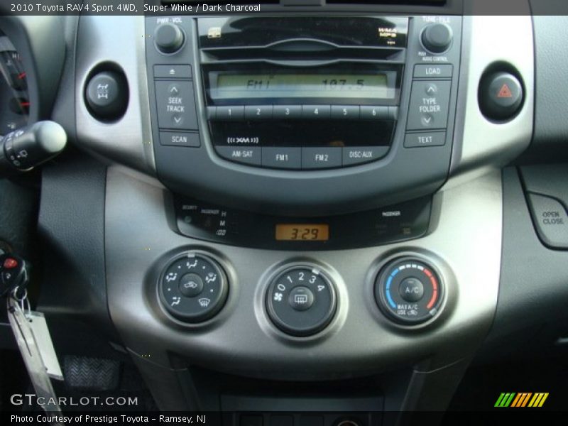 Super White / Dark Charcoal 2010 Toyota RAV4 Sport 4WD