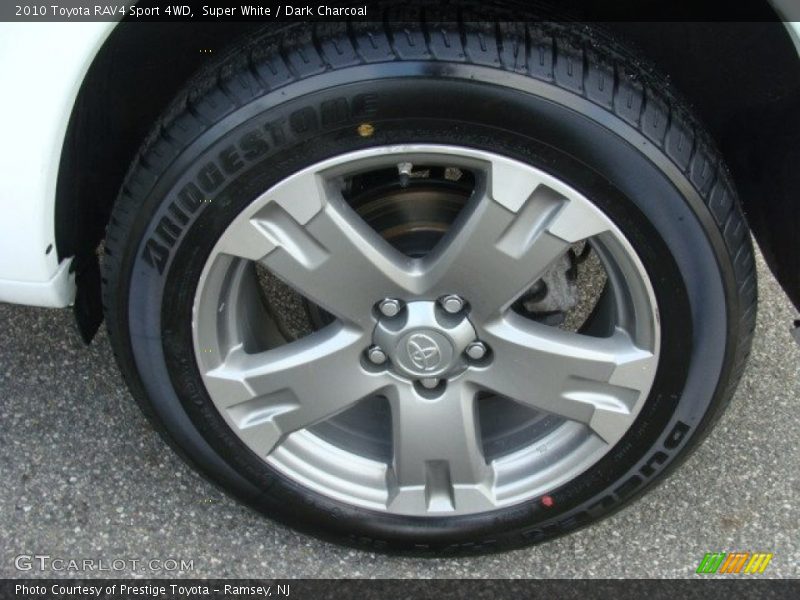 Super White / Dark Charcoal 2010 Toyota RAV4 Sport 4WD