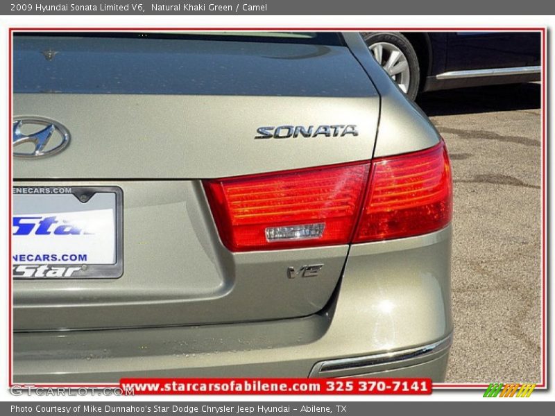 Natural Khaki Green / Camel 2009 Hyundai Sonata Limited V6