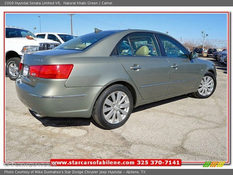 Natural Khaki Green / Camel 2009 Hyundai Sonata Limited V6