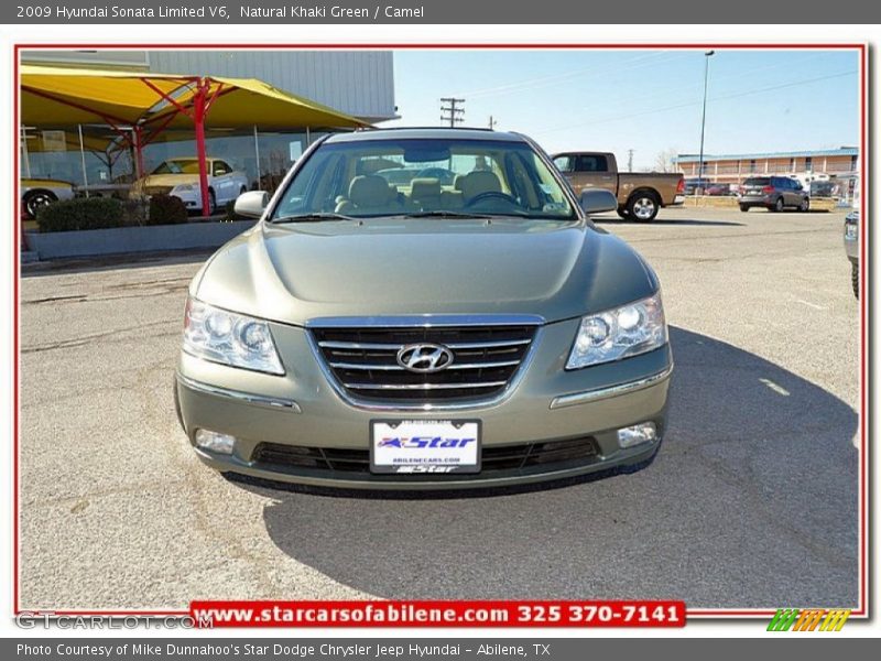 Natural Khaki Green / Camel 2009 Hyundai Sonata Limited V6