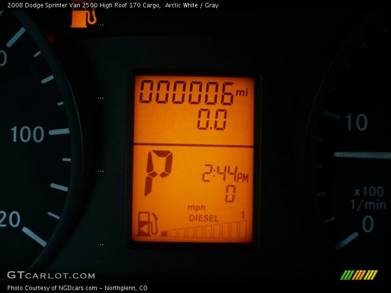 Arctic White / Gray 2008 Dodge Sprinter Van 2500 High Roof 170 Cargo