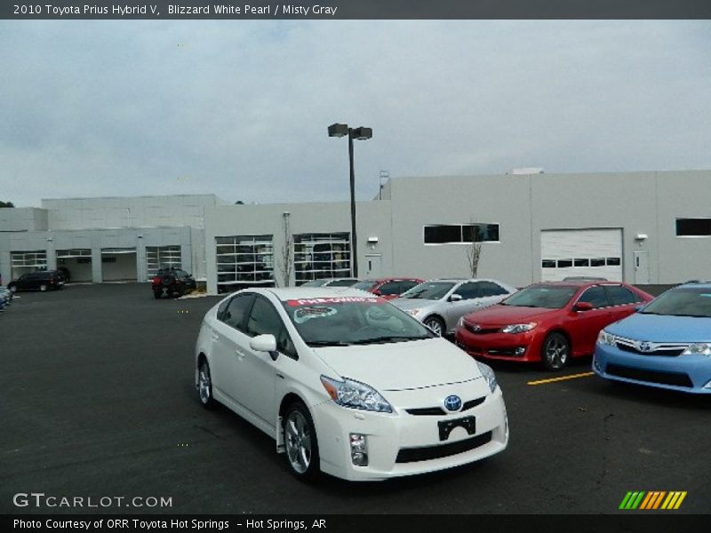 Blizzard White Pearl / Misty Gray 2010 Toyota Prius Hybrid V