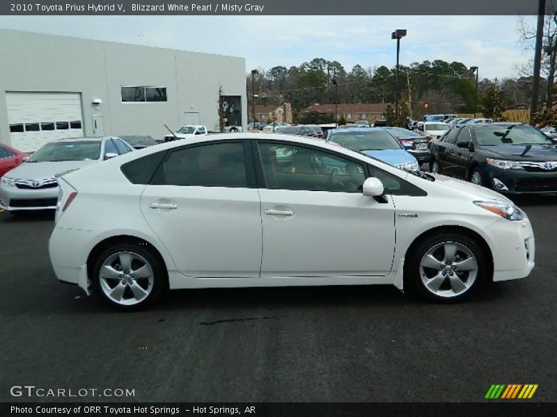 Blizzard White Pearl / Misty Gray 2010 Toyota Prius Hybrid V