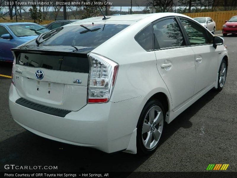 Blizzard White Pearl / Misty Gray 2010 Toyota Prius Hybrid V