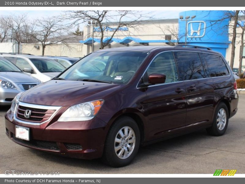 Dark Cherry Pearl / Beige 2010 Honda Odyssey EX-L