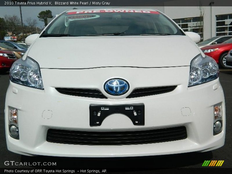 Blizzard White Pearl / Misty Gray 2010 Toyota Prius Hybrid V