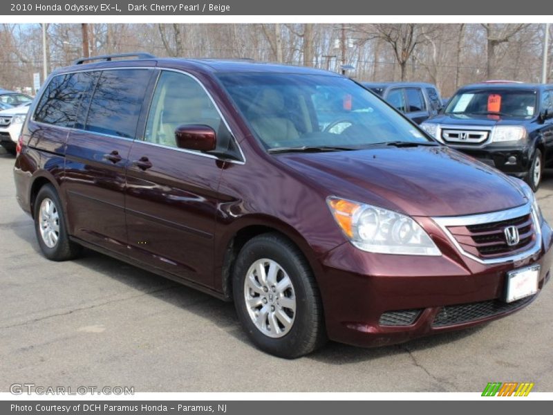Dark Cherry Pearl / Beige 2010 Honda Odyssey EX-L