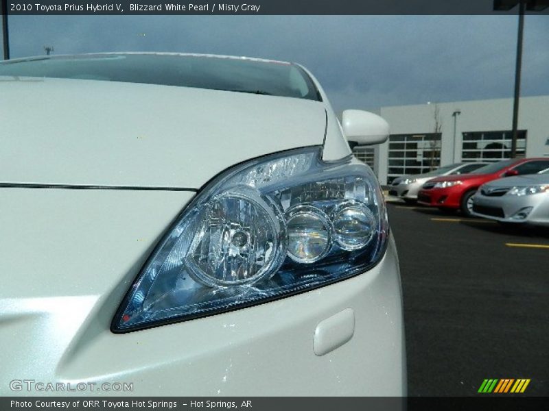 Blizzard White Pearl / Misty Gray 2010 Toyota Prius Hybrid V