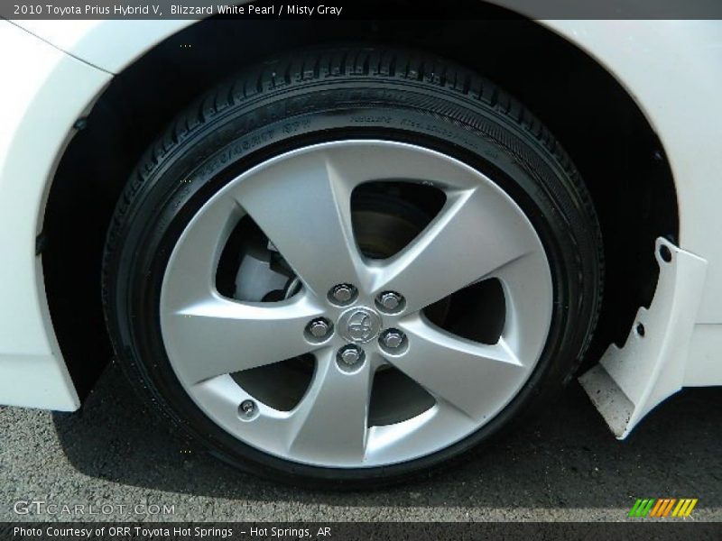 Blizzard White Pearl / Misty Gray 2010 Toyota Prius Hybrid V
