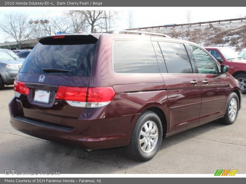 Dark Cherry Pearl / Beige 2010 Honda Odyssey EX-L