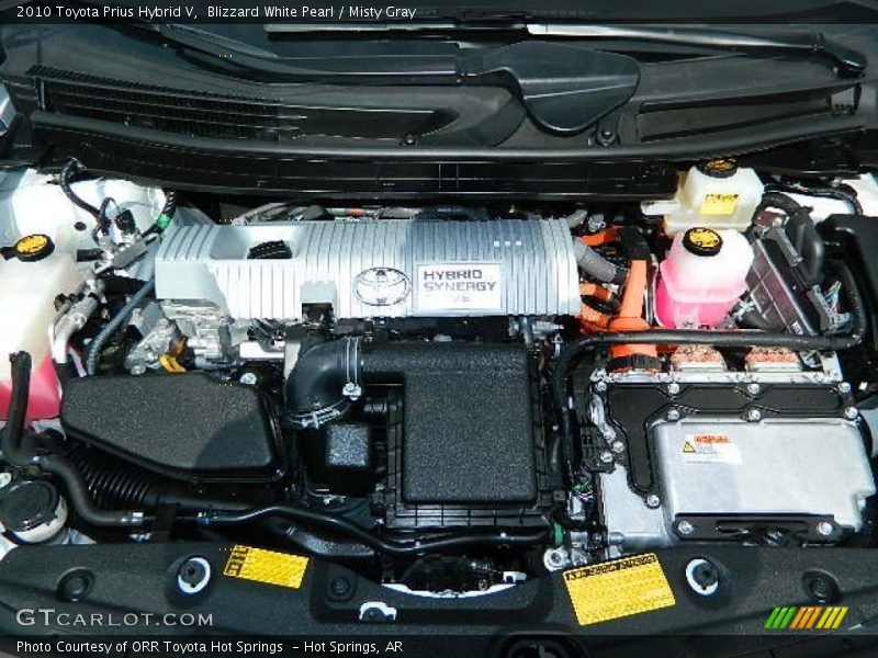 Blizzard White Pearl / Misty Gray 2010 Toyota Prius Hybrid V