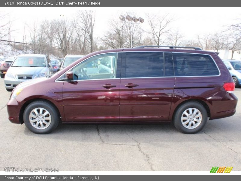 Dark Cherry Pearl / Beige 2010 Honda Odyssey EX-L