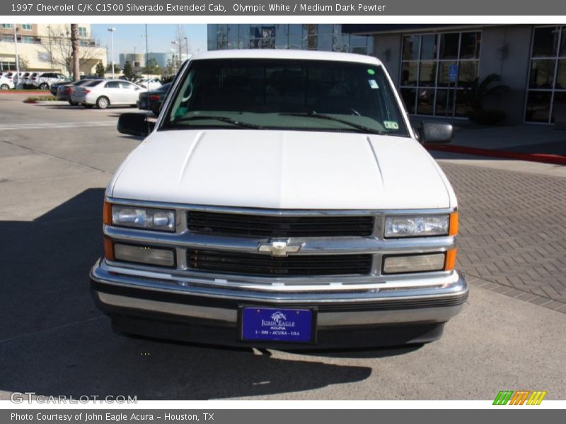 Olympic White / Medium Dark Pewter 1997 Chevrolet C/K C1500 Silverado Extended Cab