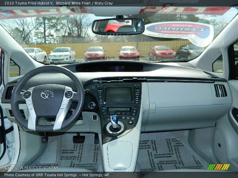 Blizzard White Pearl / Misty Gray 2010 Toyota Prius Hybrid V