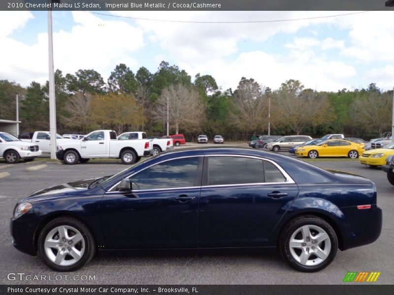Imperial Blue Metallic / Cocoa/Cashmere 2010 Chevrolet Malibu LS Sedan