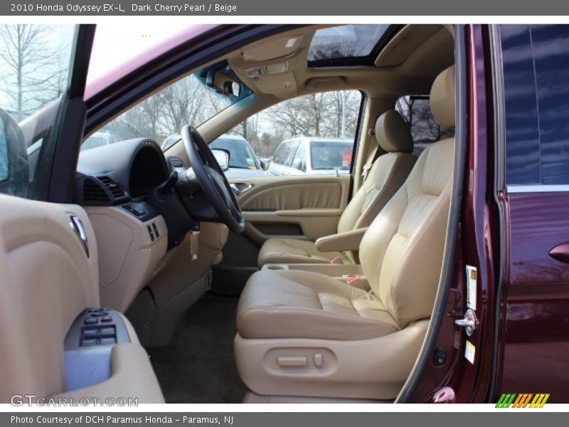 Dark Cherry Pearl / Beige 2010 Honda Odyssey EX-L