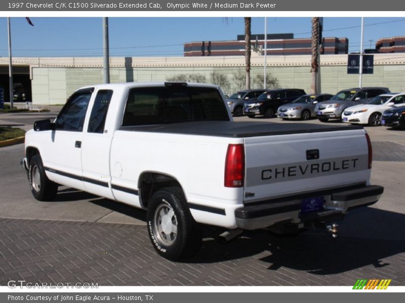 Olympic White / Medium Dark Pewter 1997 Chevrolet C/K C1500 Silverado Extended Cab