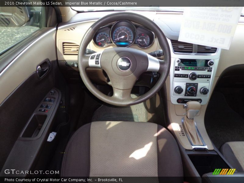 Imperial Blue Metallic / Cocoa/Cashmere 2010 Chevrolet Malibu LS Sedan