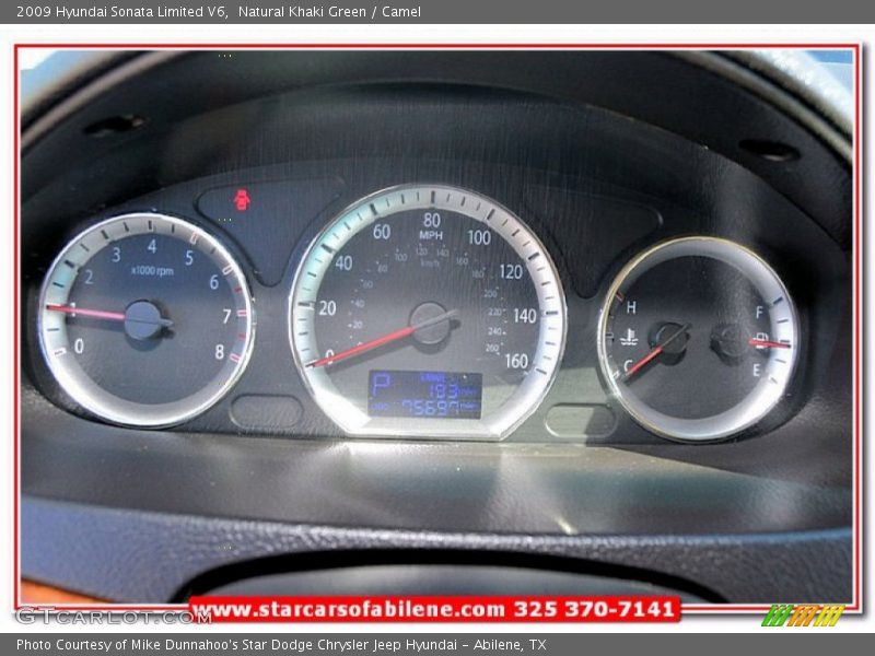 Natural Khaki Green / Camel 2009 Hyundai Sonata Limited V6