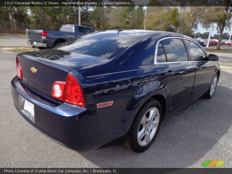 Imperial Blue Metallic / Cocoa/Cashmere 2010 Chevrolet Malibu LS Sedan