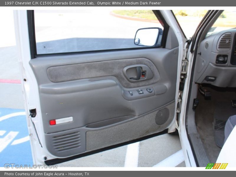 Olympic White / Medium Dark Pewter 1997 Chevrolet C/K C1500 Silverado Extended Cab