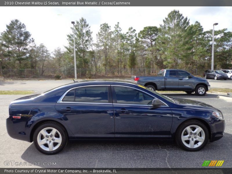 Imperial Blue Metallic / Cocoa/Cashmere 2010 Chevrolet Malibu LS Sedan