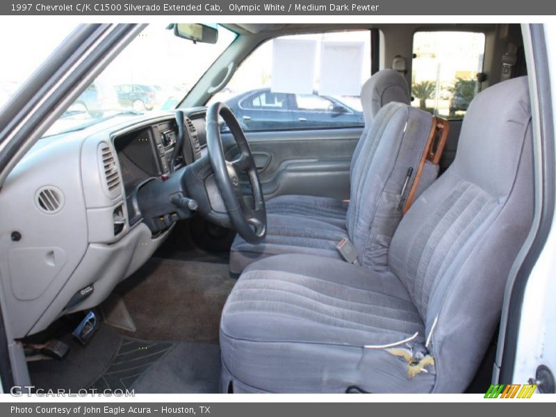 Olympic White / Medium Dark Pewter 1997 Chevrolet C/K C1500 Silverado Extended Cab