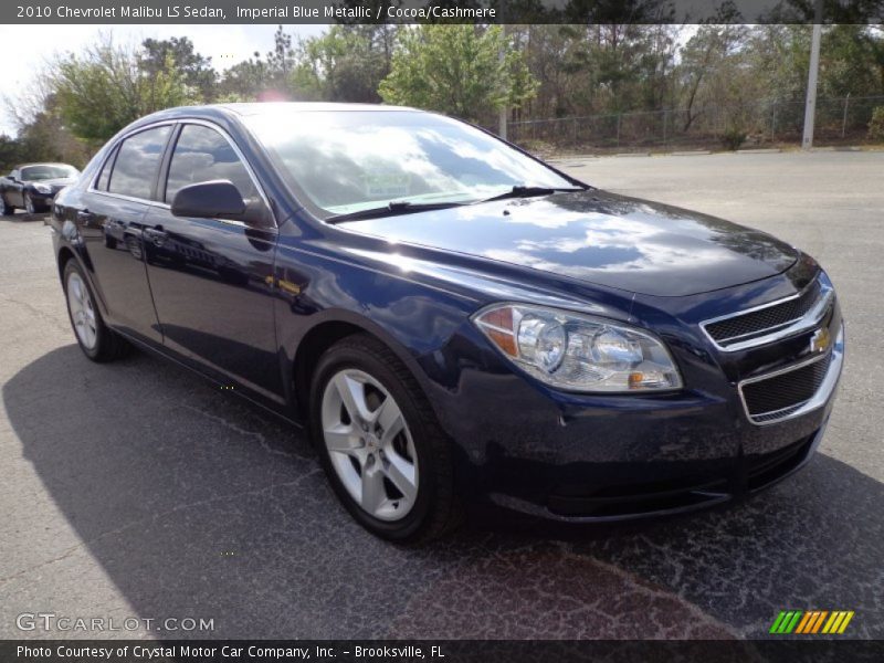 Imperial Blue Metallic / Cocoa/Cashmere 2010 Chevrolet Malibu LS Sedan