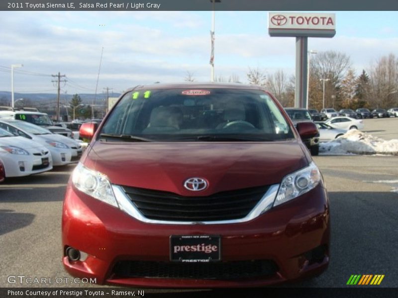 Salsa Red Pearl / Light Gray 2011 Toyota Sienna LE