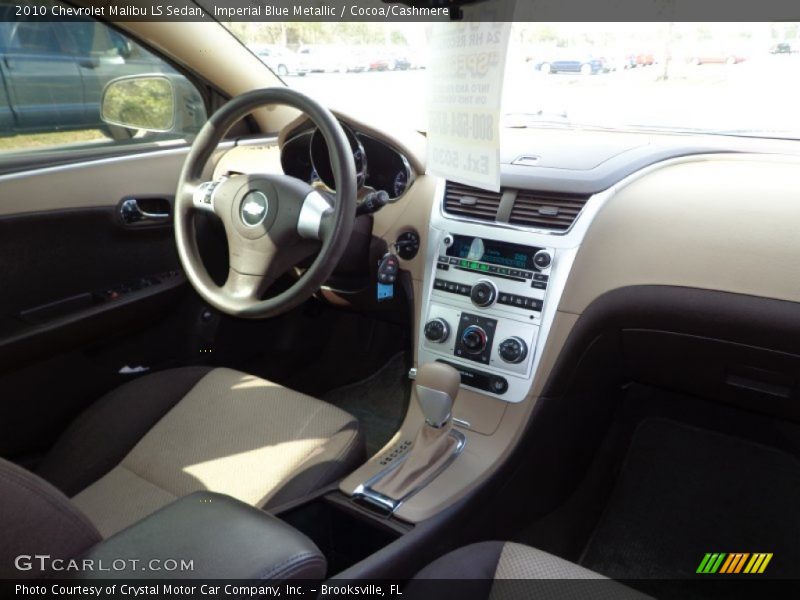 Imperial Blue Metallic / Cocoa/Cashmere 2010 Chevrolet Malibu LS Sedan