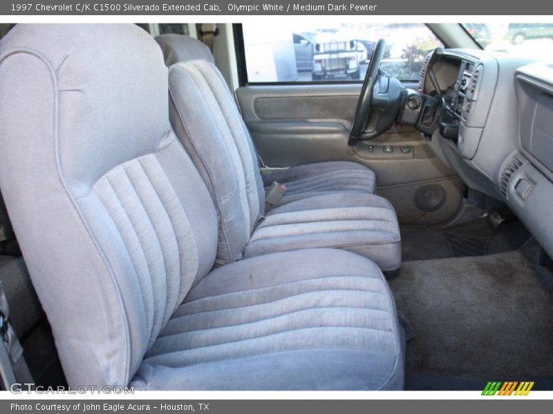 Olympic White / Medium Dark Pewter 1997 Chevrolet C/K C1500 Silverado Extended Cab