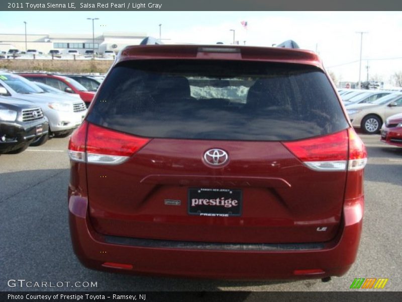 Salsa Red Pearl / Light Gray 2011 Toyota Sienna LE