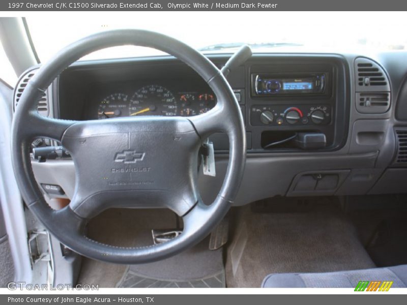 Olympic White / Medium Dark Pewter 1997 Chevrolet C/K C1500 Silverado Extended Cab