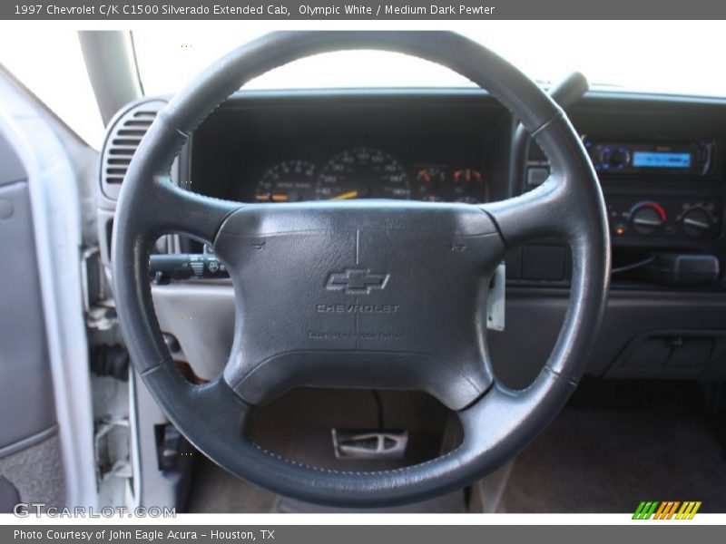 Olympic White / Medium Dark Pewter 1997 Chevrolet C/K C1500 Silverado Extended Cab