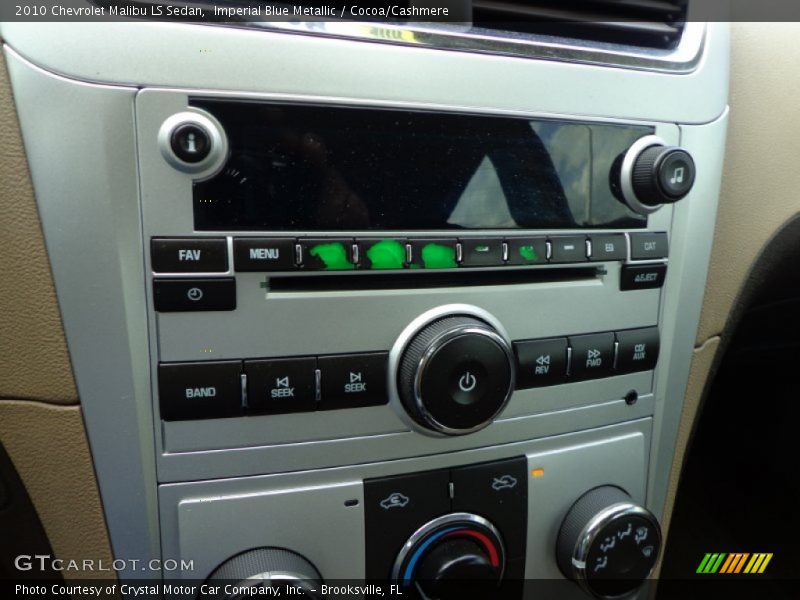 Imperial Blue Metallic / Cocoa/Cashmere 2010 Chevrolet Malibu LS Sedan