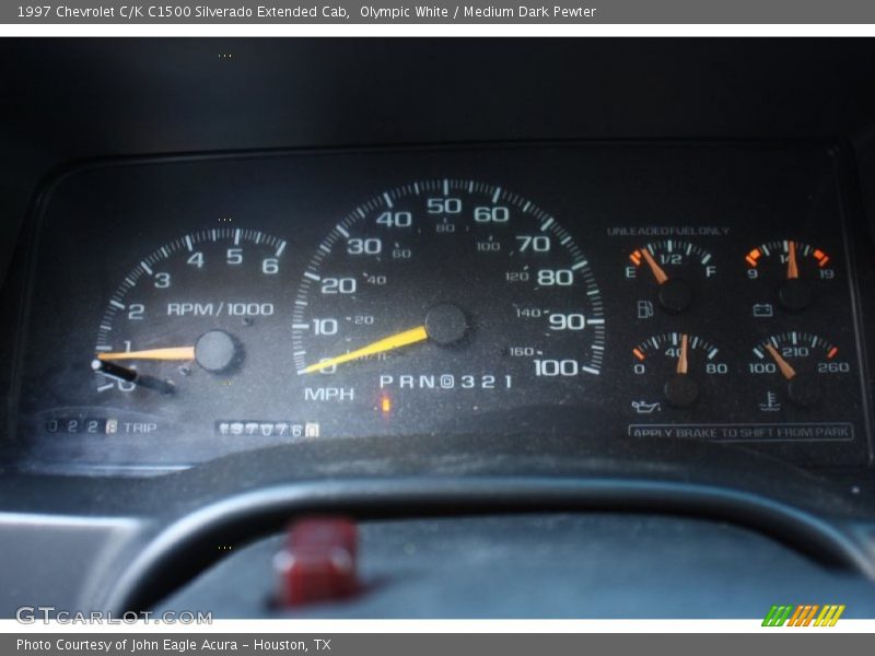Olympic White / Medium Dark Pewter 1997 Chevrolet C/K C1500 Silverado Extended Cab
