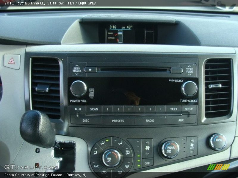 Salsa Red Pearl / Light Gray 2011 Toyota Sienna LE