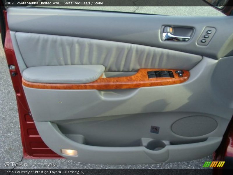 Salsa Red Pearl / Stone 2009 Toyota Sienna Limited AWD
