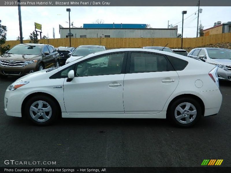 Blizzard White Pearl / Dark Gray 2010 Toyota Prius Hybrid IV