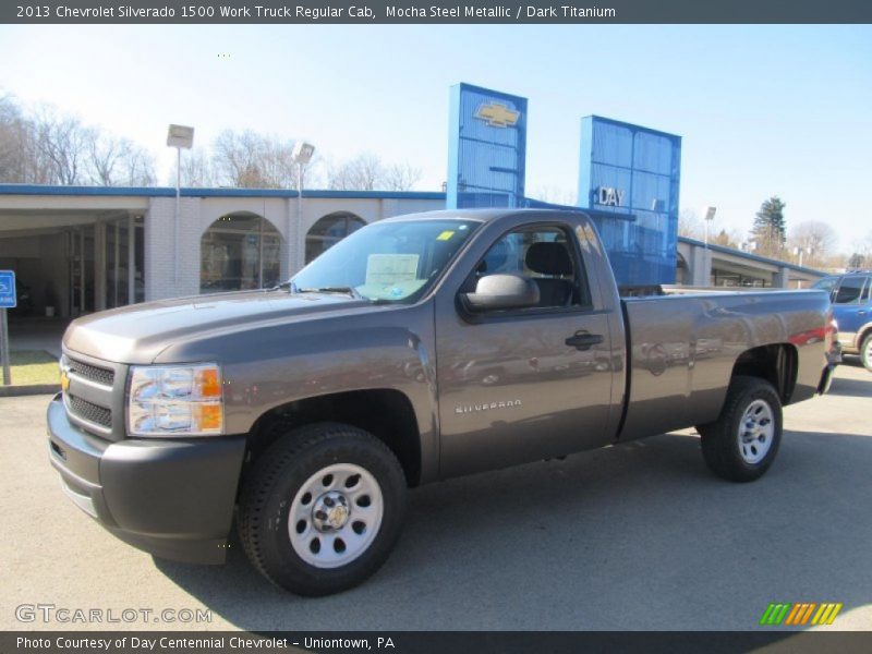 Mocha Steel Metallic / Dark Titanium 2013 Chevrolet Silverado 1500 Work Truck Regular Cab