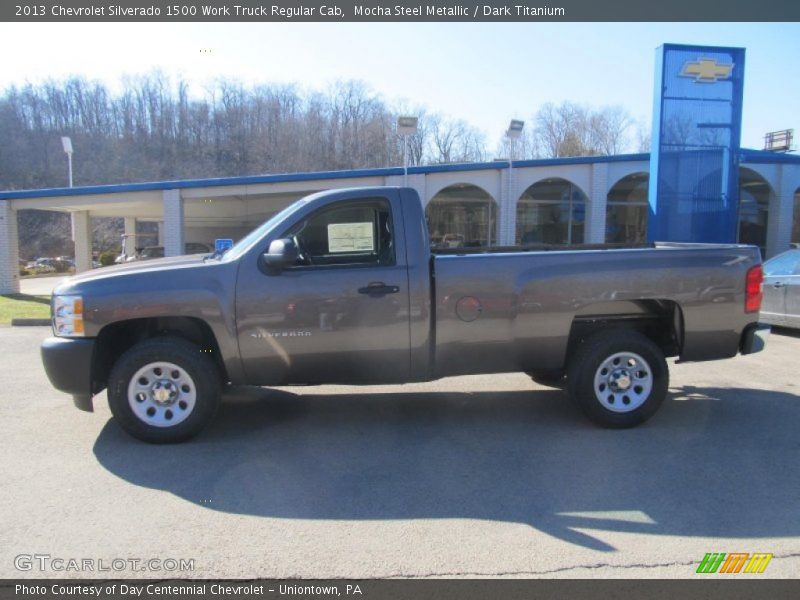 Mocha Steel Metallic / Dark Titanium 2013 Chevrolet Silverado 1500 Work Truck Regular Cab