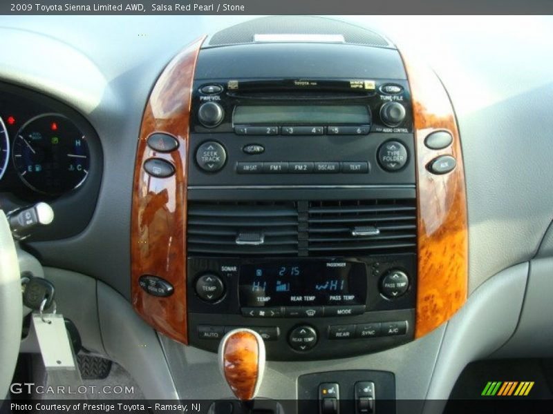 Salsa Red Pearl / Stone 2009 Toyota Sienna Limited AWD