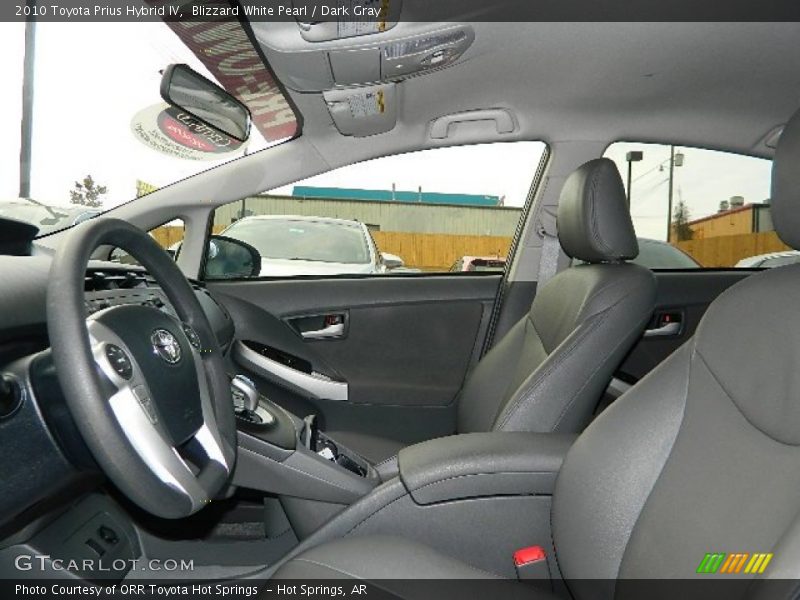 Blizzard White Pearl / Dark Gray 2010 Toyota Prius Hybrid IV