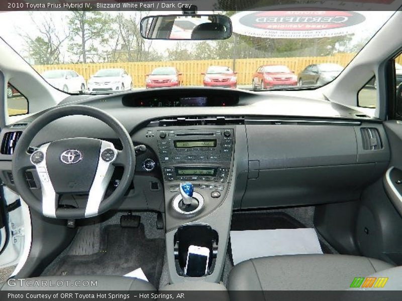 Blizzard White Pearl / Dark Gray 2010 Toyota Prius Hybrid IV