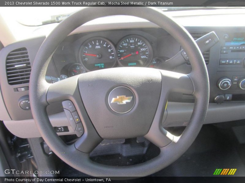 Mocha Steel Metallic / Dark Titanium 2013 Chevrolet Silverado 1500 Work Truck Regular Cab